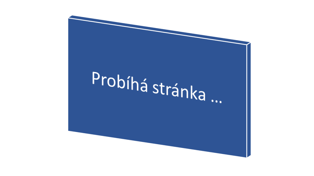 Probíhá stránka