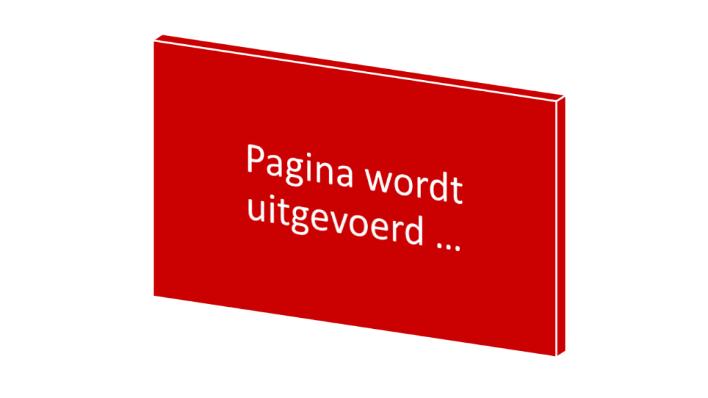 Pagina wordt uitgevoerd